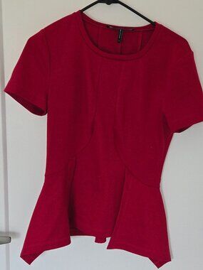 BCBGMAXAZRIA Peplum top